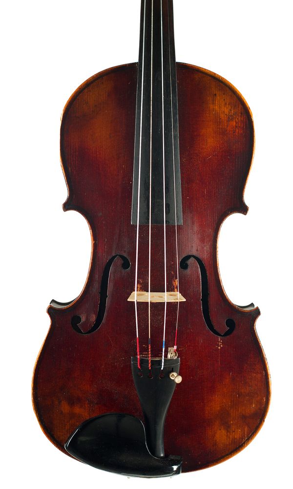 A violin, labelled Antonius Stradiuarius