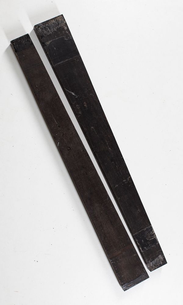 Two cello fingerboard blanks