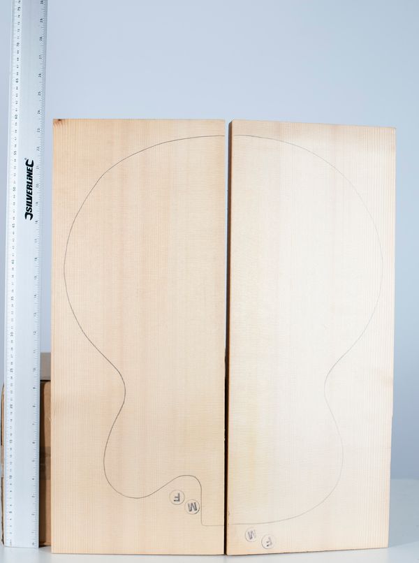 A guitar front, spruce