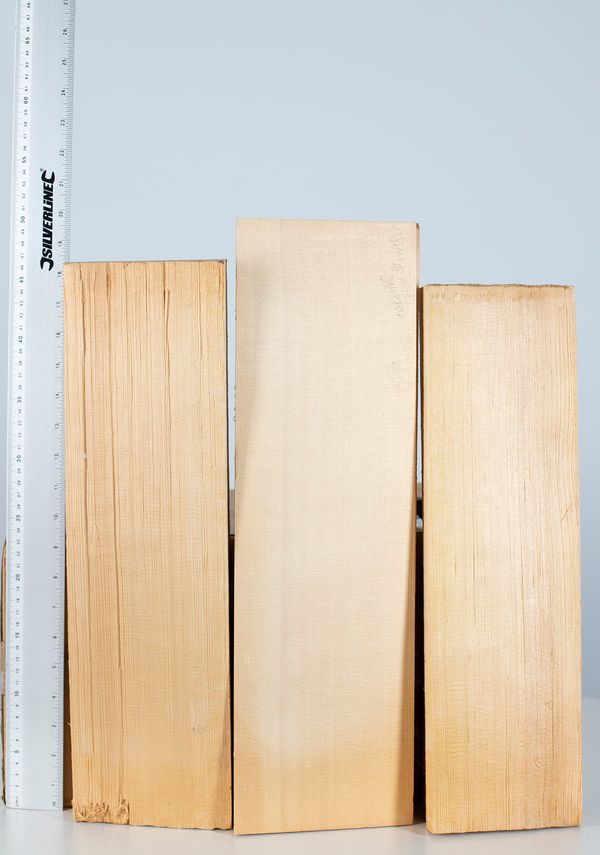 Four violin fronts, spruce