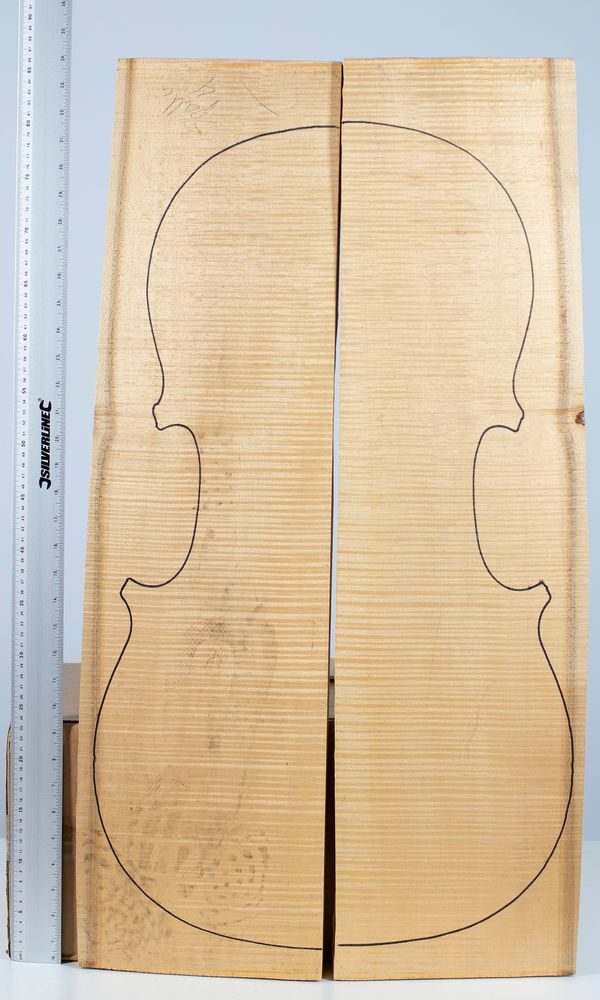 A cello back, maple