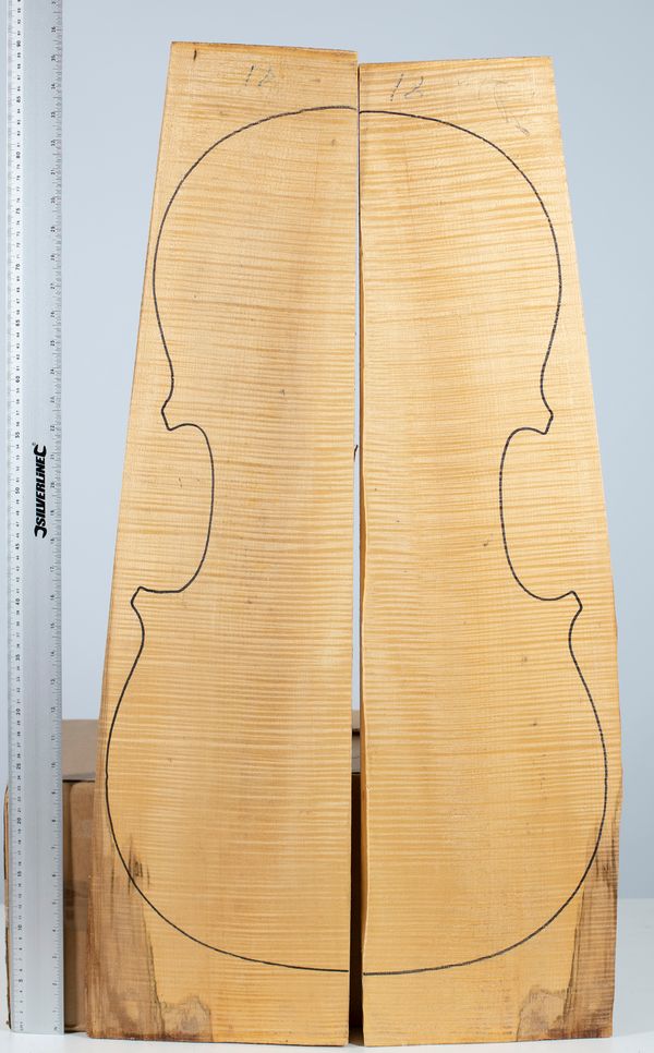 A cello back, maple