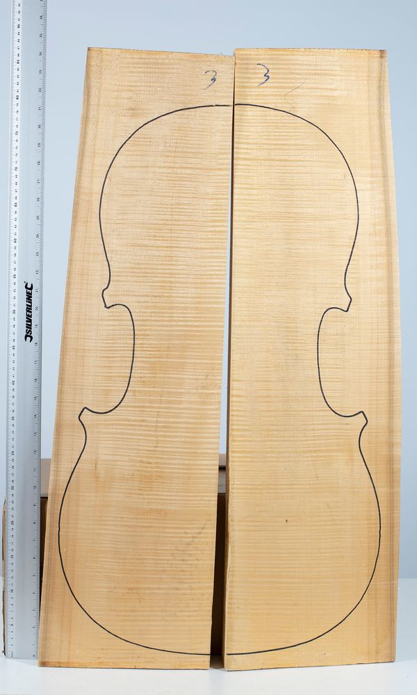 A cello back, maple