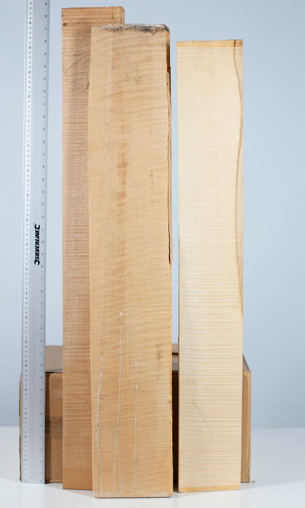 Three cello rib blocks