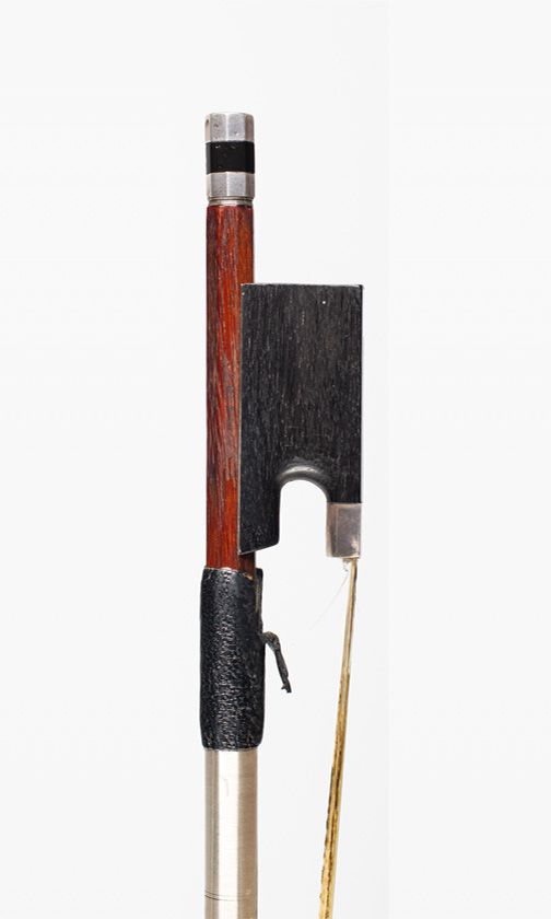 A silver-mounted violin bow, Workshop of Finkel