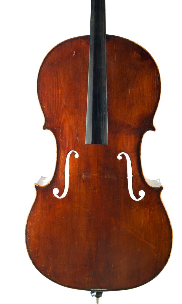 A cello, Mirecourt, circa 1900