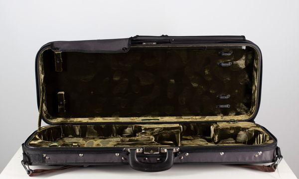 A two-pack violin case branded Gewa Concorde Etui