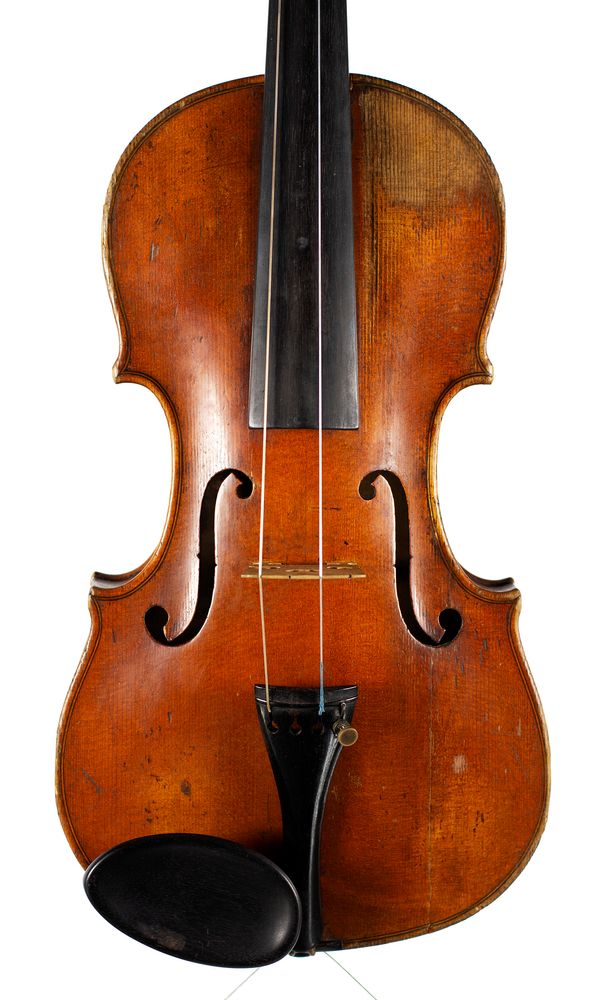 A violin, labelled  Ferdinandus Gagliano