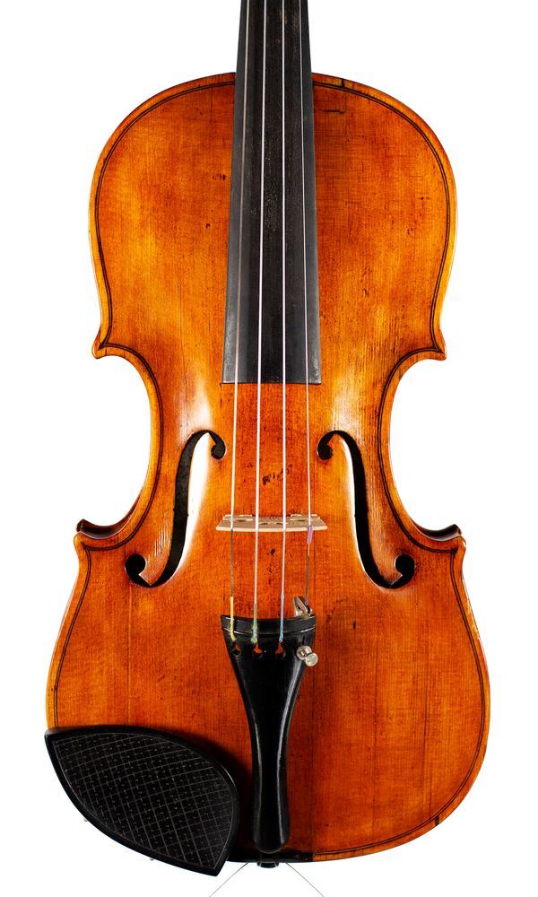 A violin, labelled Joannes Gagliano