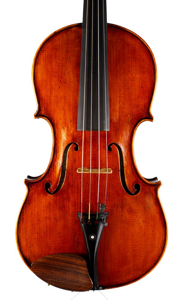 A viola, labelled Giuseppe Pellacani