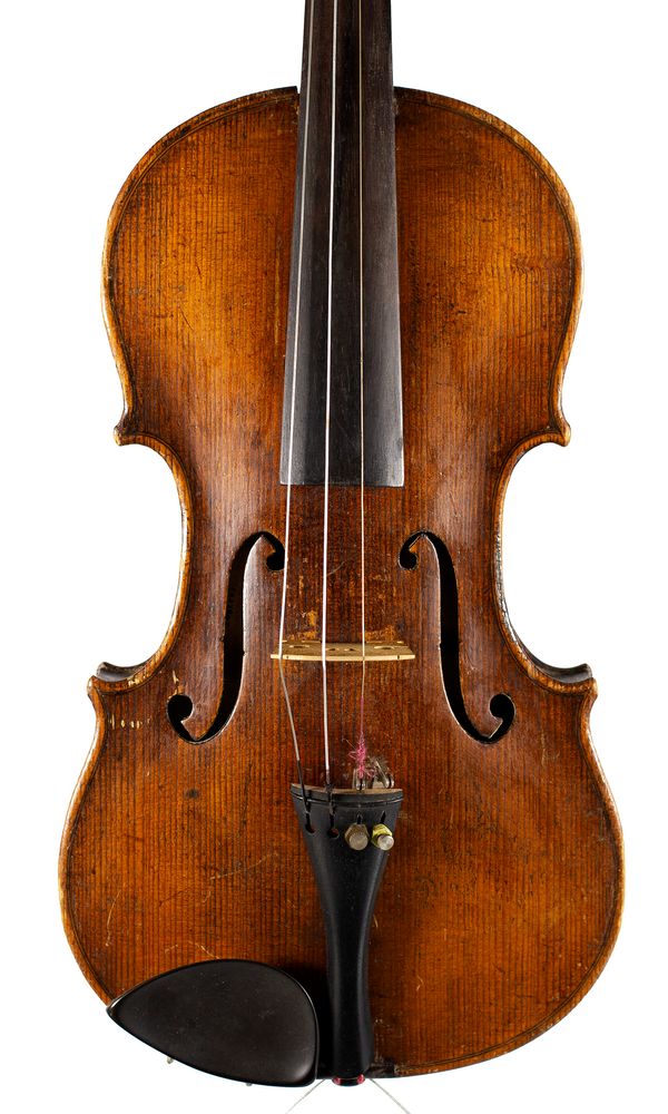 A violin, labelled copy of Josef Guarnerius