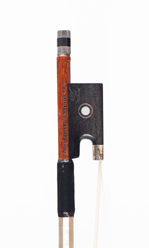 A silver-mounted violin bow by Gunter A. Paulus