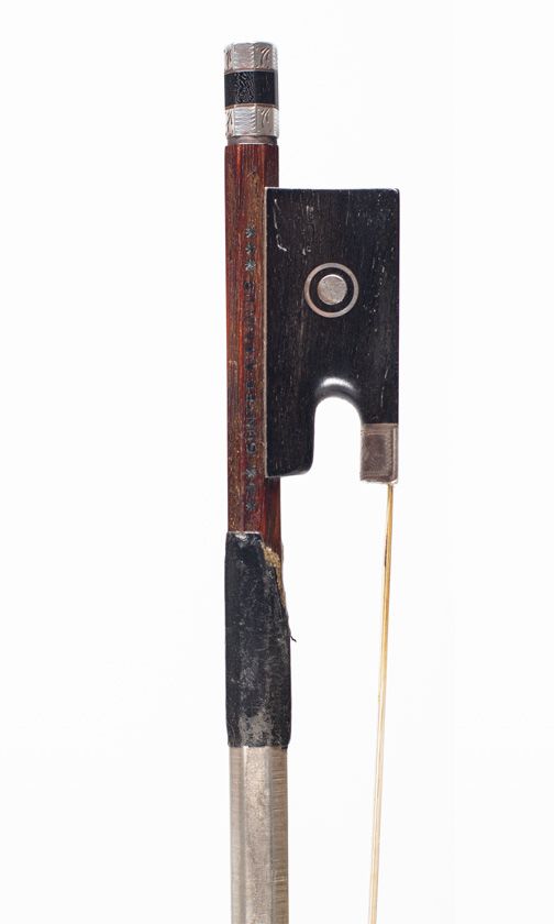 A silver-mounted violin bow by Gunter A. Paulus