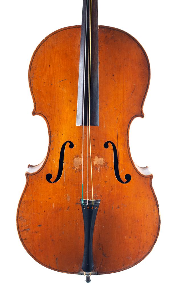 A three-quarter sized cello Over 100 years old