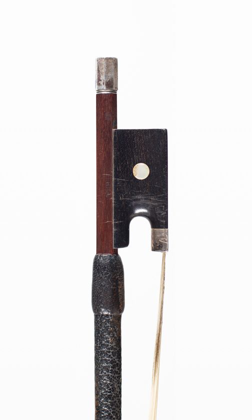 A silver-mounted violin bow by W. E. Hill & Sons, London, circa 1920