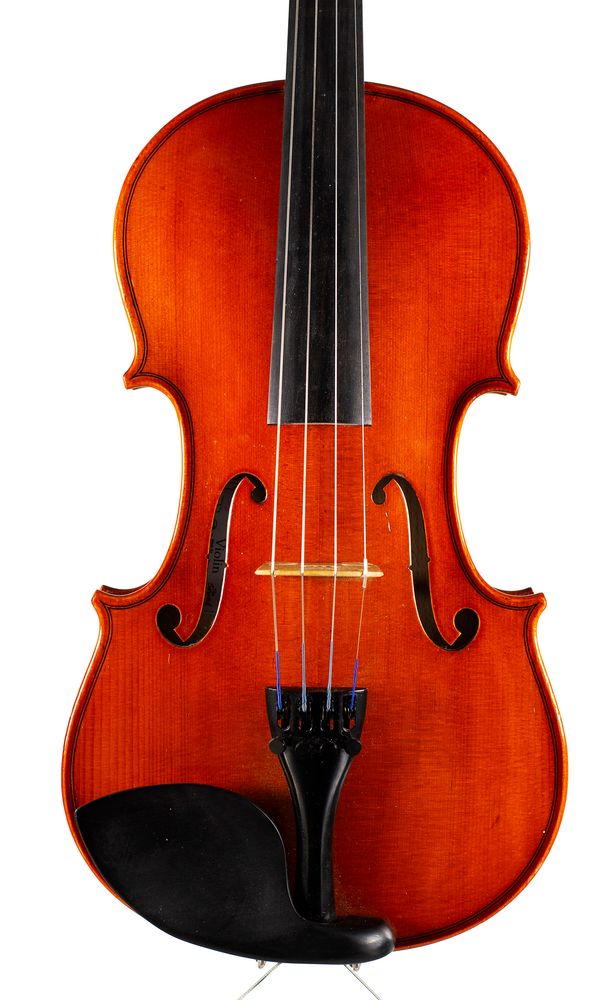 A violin, labelled The Westbury Violin