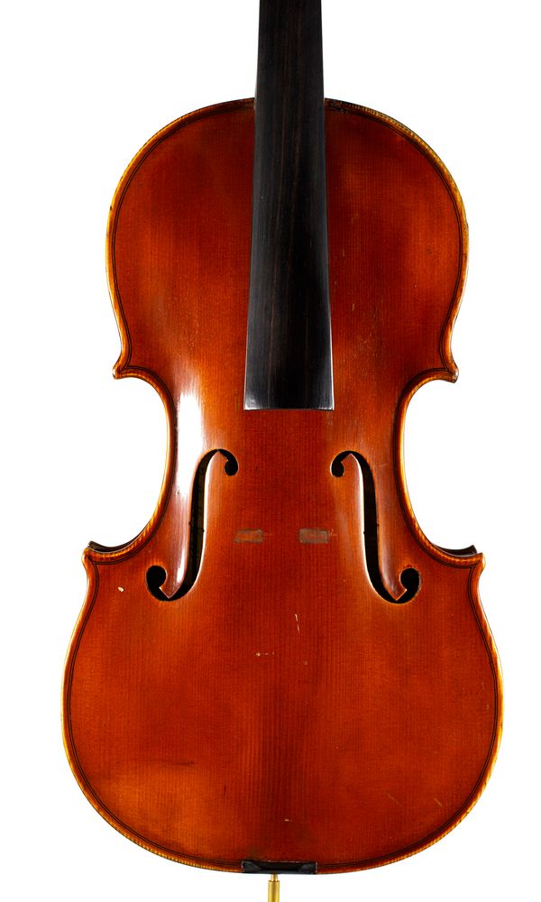 A violin, labelled Raffaello Bozzi