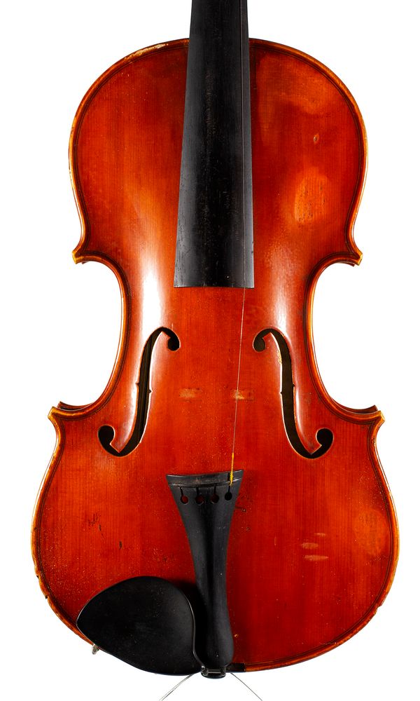 A violin, labelled Audinot-Mourot