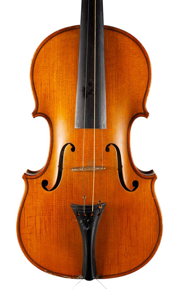 A violin, labelled Gabriel Magnière