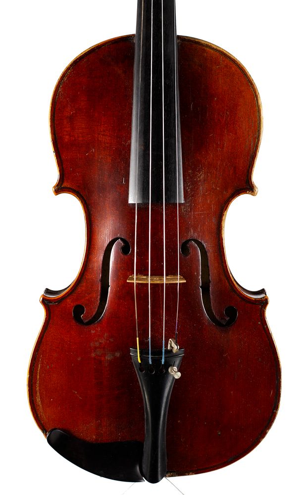 A violin, labelled Thiery a Paris