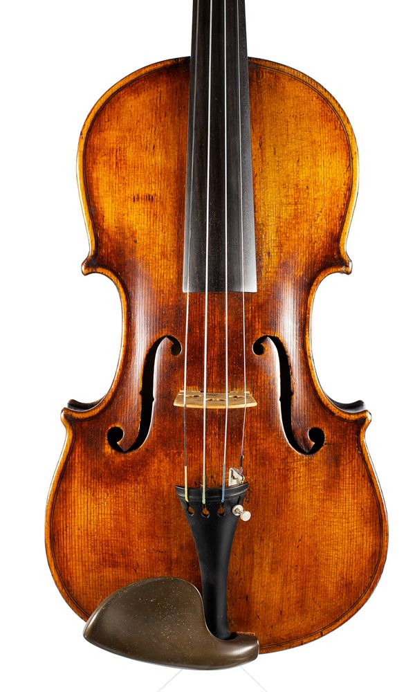 A violin, labelled Nicola Lupot