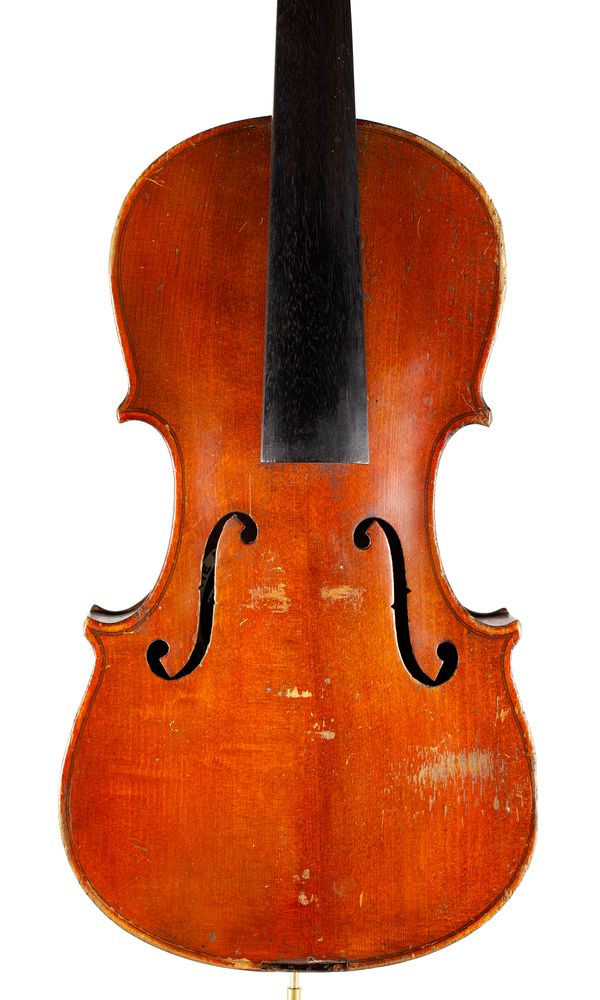 A three-quarter sized violin, labelled The Maidstone