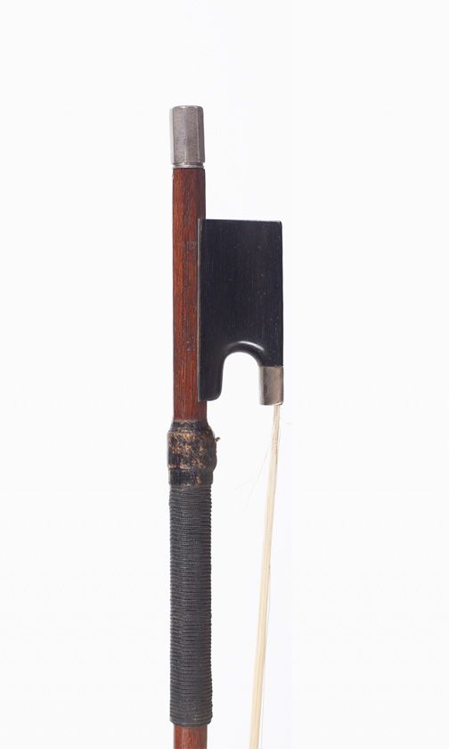 A silver-mounted violin bow by Ernst Martin, Leipzig