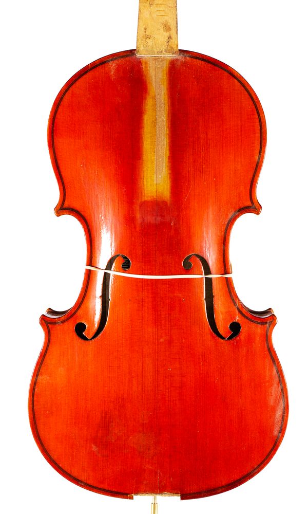 A violin, labelled Hawkes & Sons's