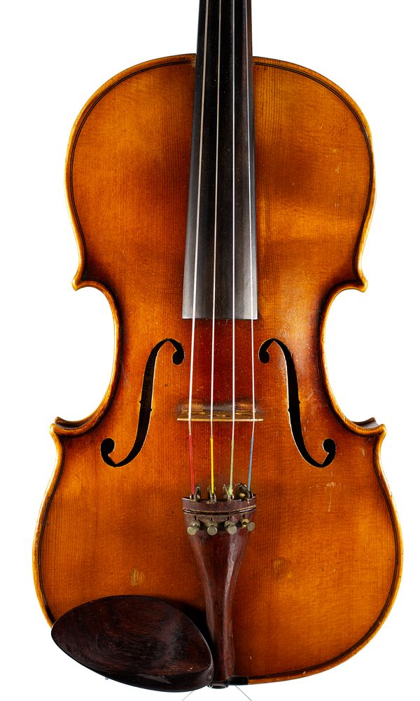 A viola, labelled Copy of Antonius Stradivarius