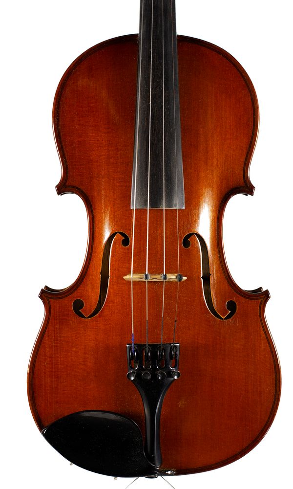 A violin, labelled J. Thibouville-Lamy