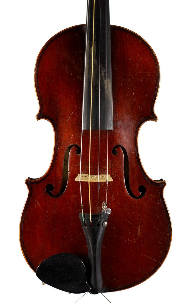 A violin, labelled Dulcis & Fortis