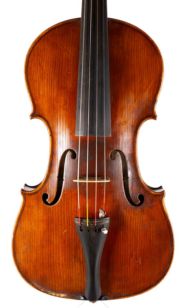 A viola, labelled Antonius Stradivarius Cremonenfis