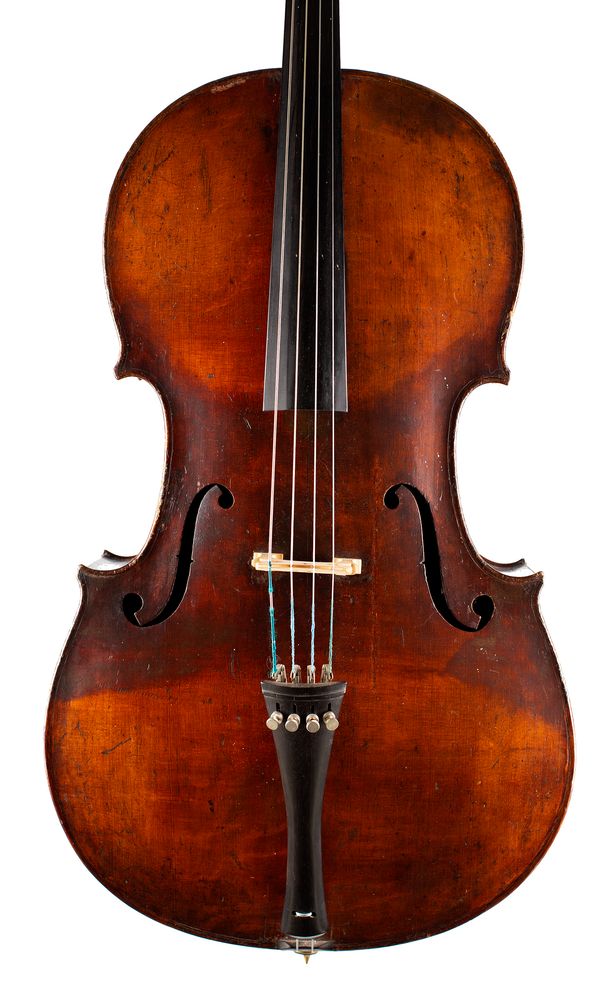 A cello, probably Mittenwald, circa 1870