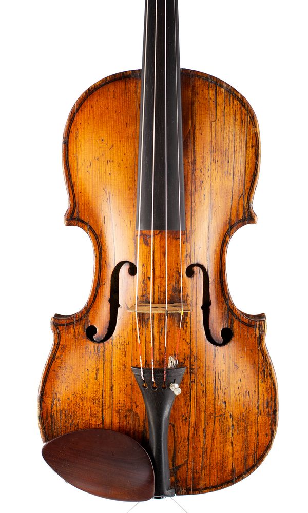 A violin, labelled John Baker, Oxford, 1701