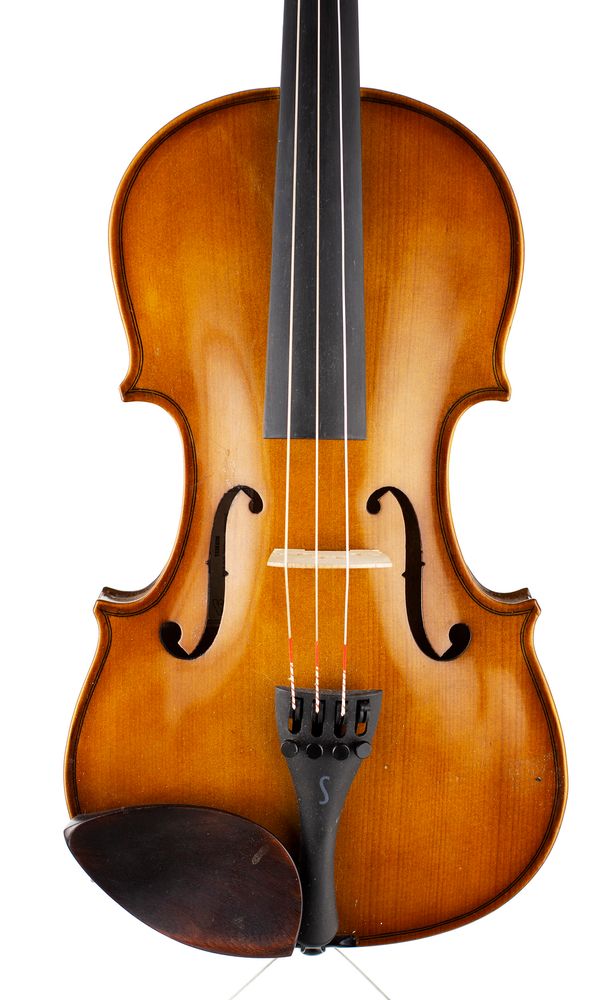 A violin, labelled Stentor Student I