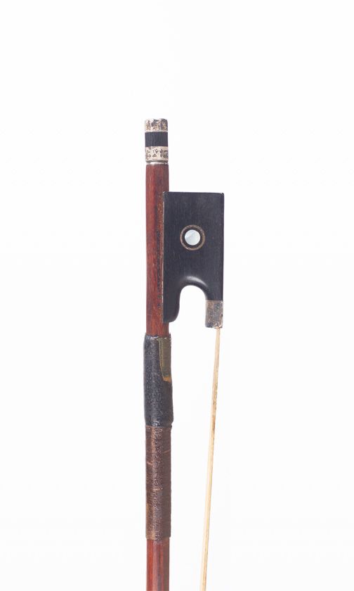 A siłver-mounted violin bow by F. C. Pfretzschner, Germany