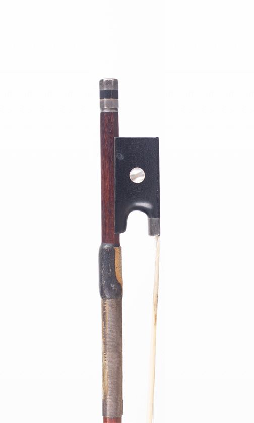 A silver-mounted violin bow, 20th Century