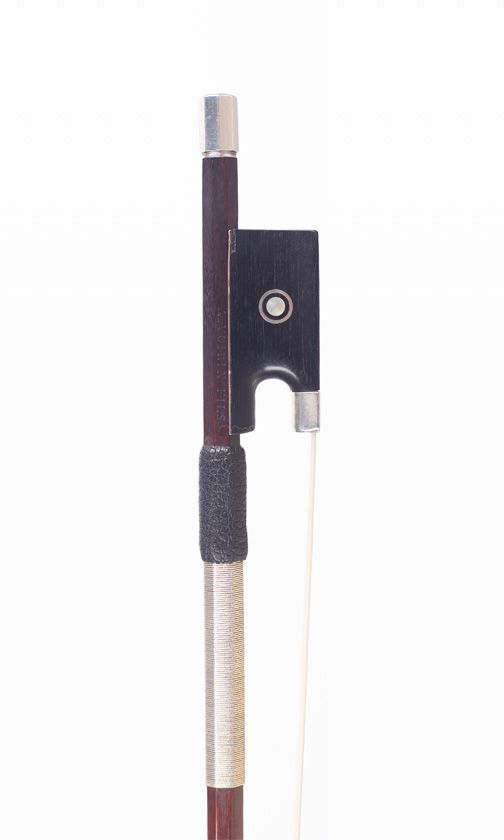 A silver-mounted violin bow by Louis Henri Gillet, Mirecourt  Antique, over 100 years old