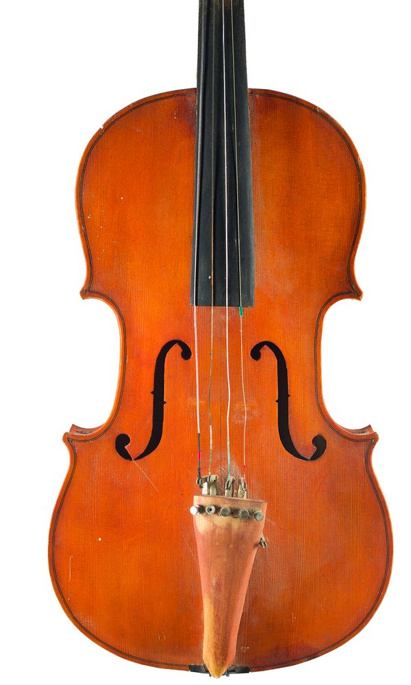 A viola, signed Geo.Braun, Bishops Auckland