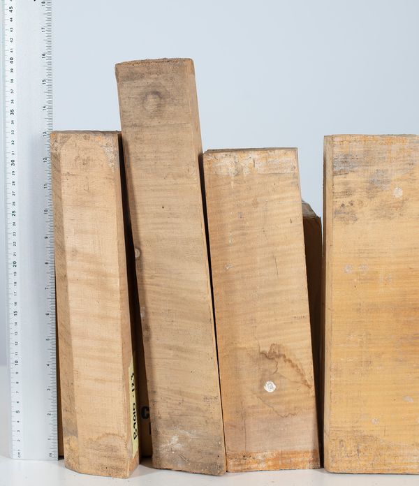 Four violin neck blanks, maple