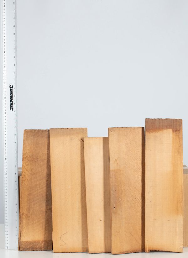 Ten pieces of unmatched spruce