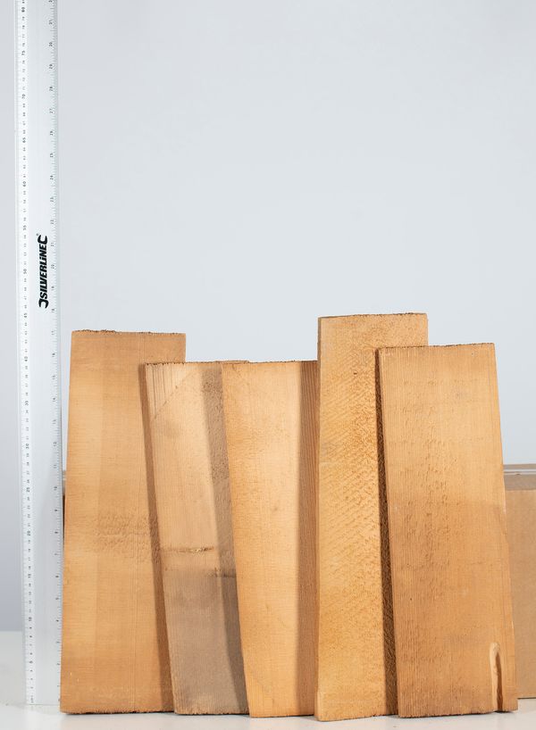 Ten pieces of unmatched spruce