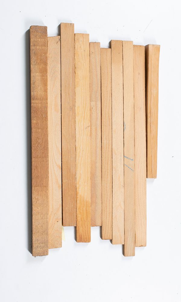 Ten bass bar blanks, spruce