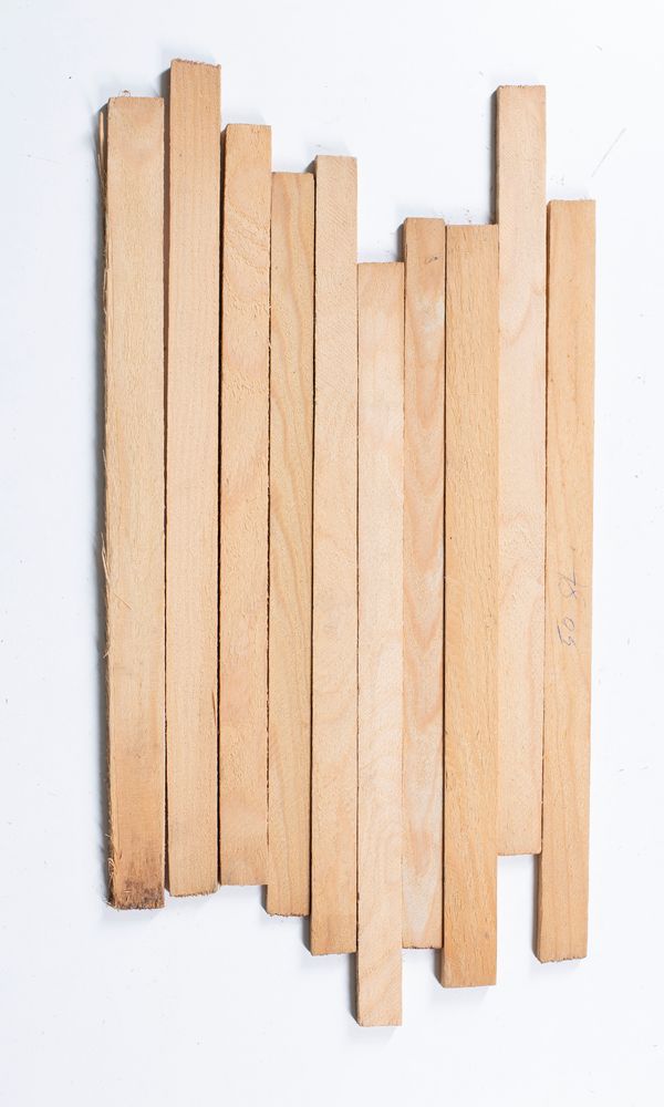 Ten bass bar blanks, spruce