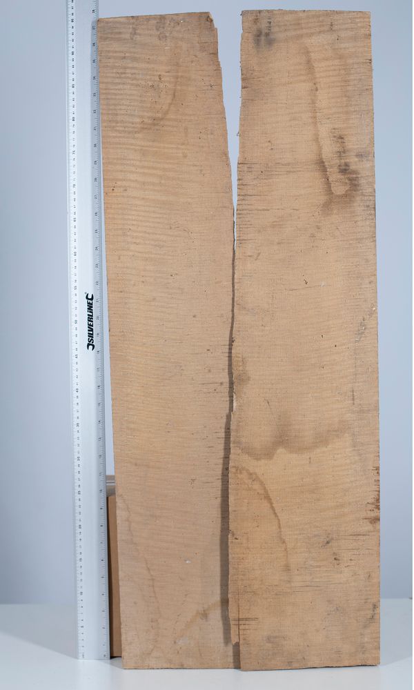 Two matched maple wedges