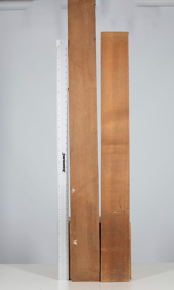 Two pieces of spruce