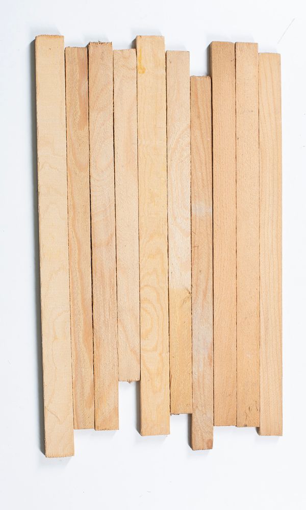 Ten bass bar blanks, spruce