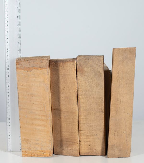 Four violin neck blanks, maple