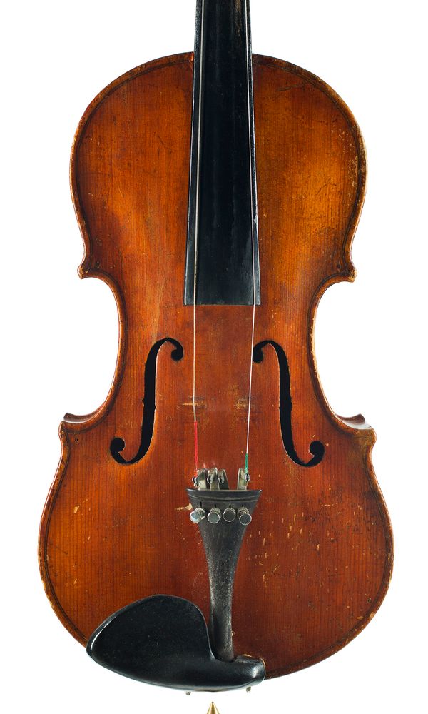 A violin, labelled Antonius Stradivarius