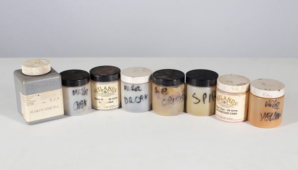 A small selection of varnish pigments